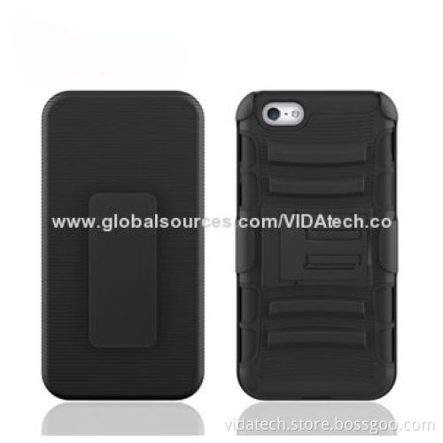 Combo Holster/2-in-1 Silicone and PC Case for iPhone 6, Manufacturer